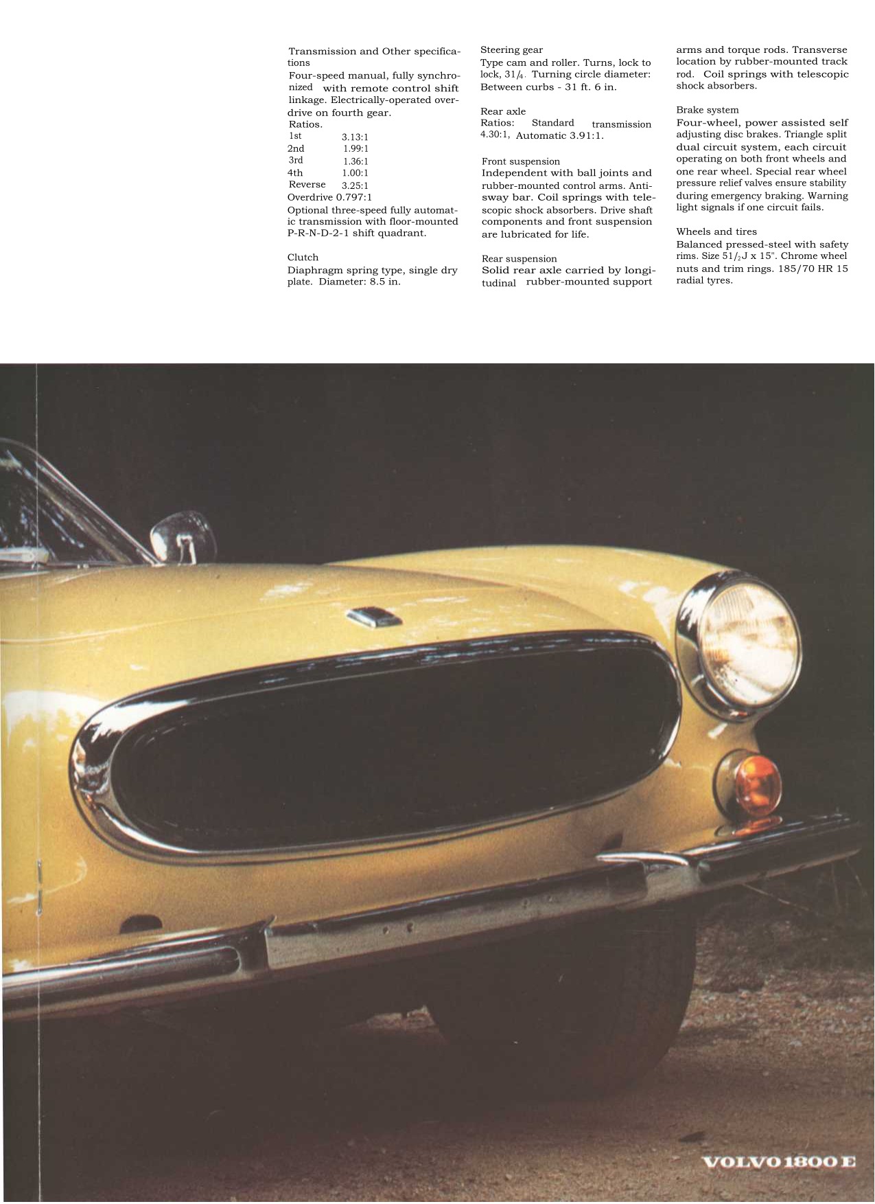 1971 Volvo P1800ES Brochure Page 4